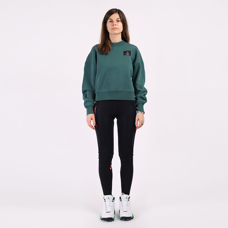 Женская толстовка Jordan Flight Fleece Crew (CV7783-370)  - цена, описание, фото 6
